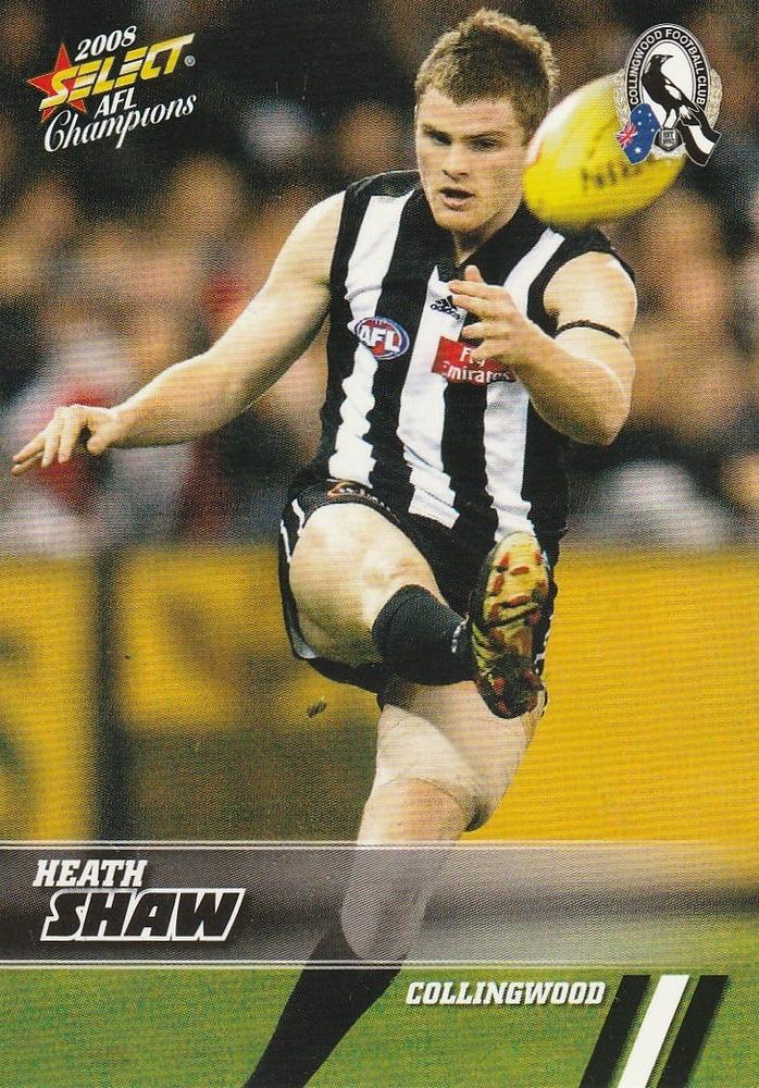 Heath Shaw #49 Collingwood Magpies | 2008 Select AFL Champions