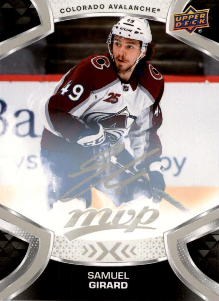 Samuel Girard #49 Colorado Avalanche | 2021-22 Upper Deck MVP Silver Script