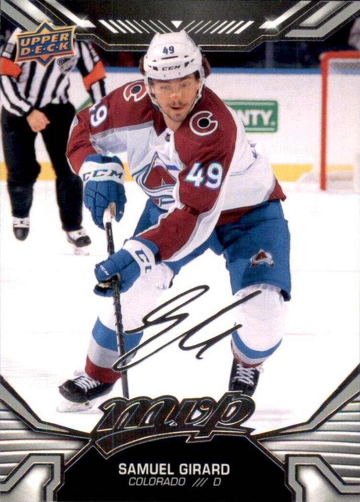 Samuel Girard #49 Colorado Avalanche | 2022-23 Upper Deck MVP Silver Script