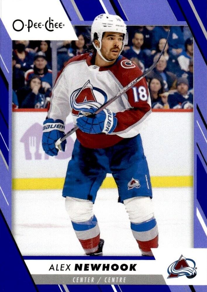 Alex Newhook #49 Colorado Avalanche | 2023-24 O-Pee-Chee Blue Border