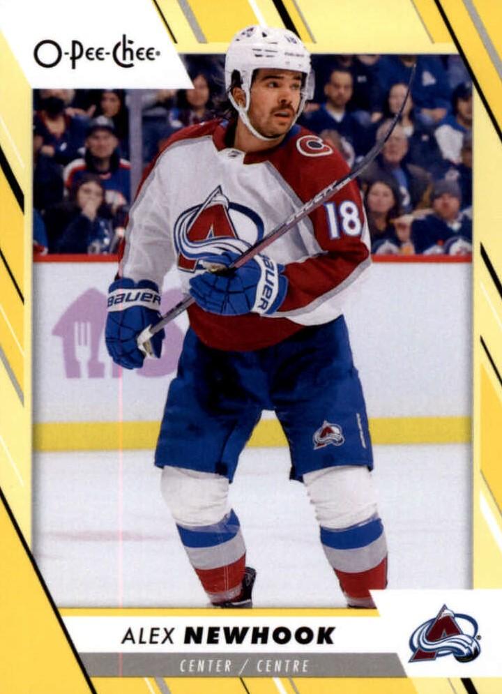 Alex Newhook #49 Colorado Avalanche | 2023-24 O-Pee-Chee Yellow Border