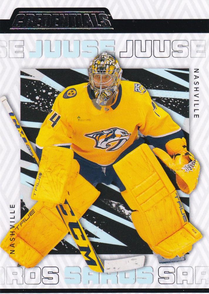 Juuse Saros #49 Nashville Predators | 2023-24 Upper Deck Credentials