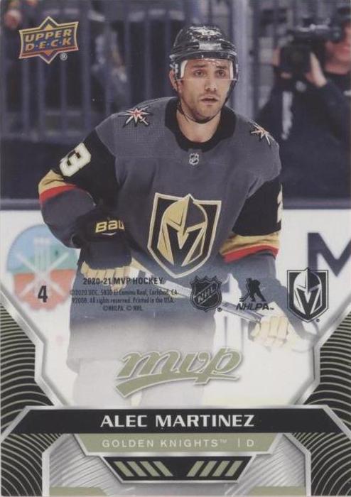 Alec Martinez #4 Vegas Golden Knights | 2020-21 Upper Deck MVP Puzzle Backs