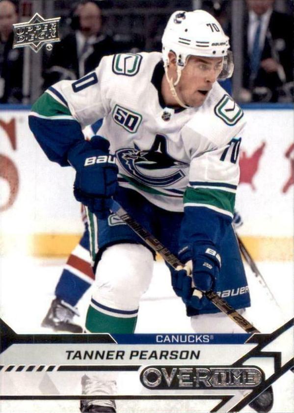 Tanner Pearson #4 Vancouver Canucks | 2020-21 Upper Deck Overtime