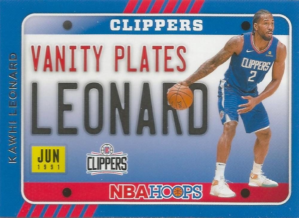Kawhi Leonard #4 Los Angeles Clippers | 2020-21 Hoops Vanity Plates