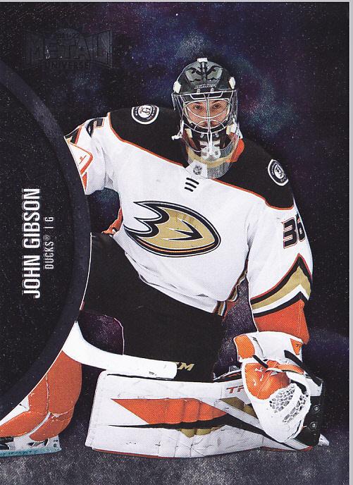 John Gibson #4 Anaheim Ducks | 2021-22 SkyBox Metal Universe