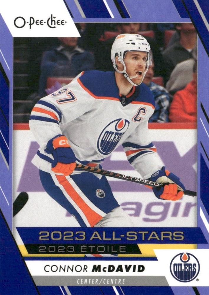 Connor McDavid #501 Edmonton Oilers | 2023-24 O-Pee-Chee Blue Border