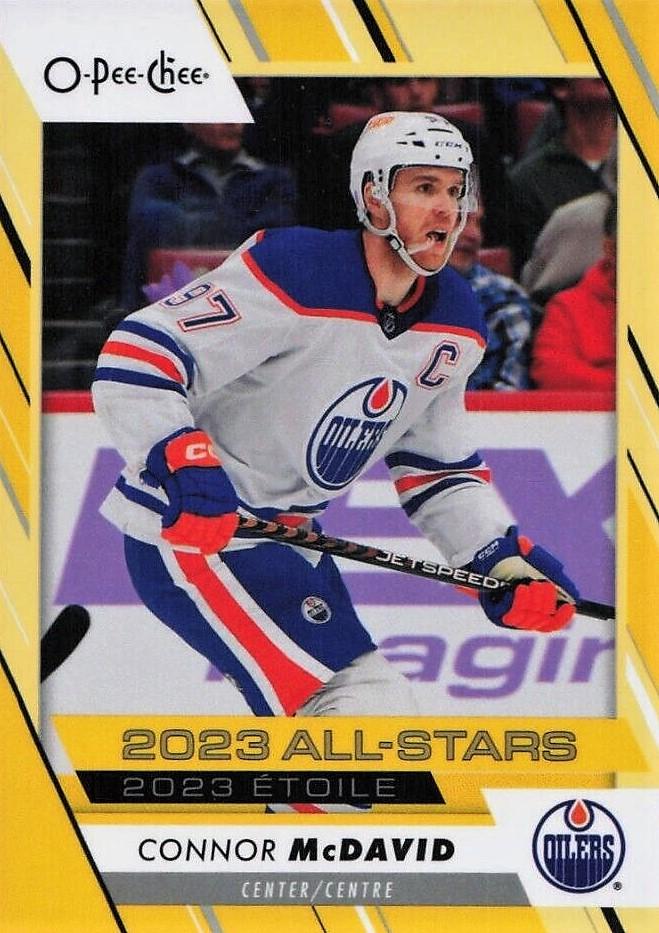 Connor McDavid #501 Edmonton Oilers | 2023-24 O-Pee-Chee Yellow Border