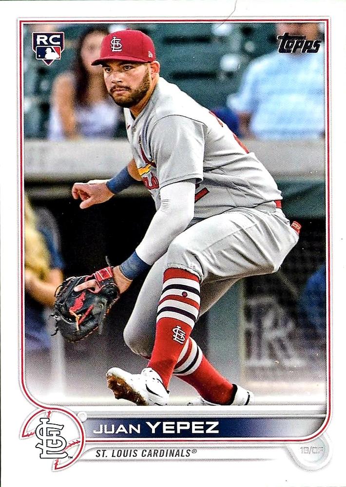 Juan Yepez #506 St. Louis Cardinals (Fielding) | 2022 Topps