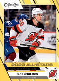 Jack Hughes #506 New Jersey Devils | 2023-24 O-Pee-Chee Yellow Border