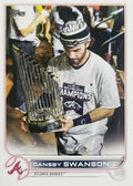Dansby Swanson #507 Atlanta Braves (Holding World Series trophy) | 2022 Topps