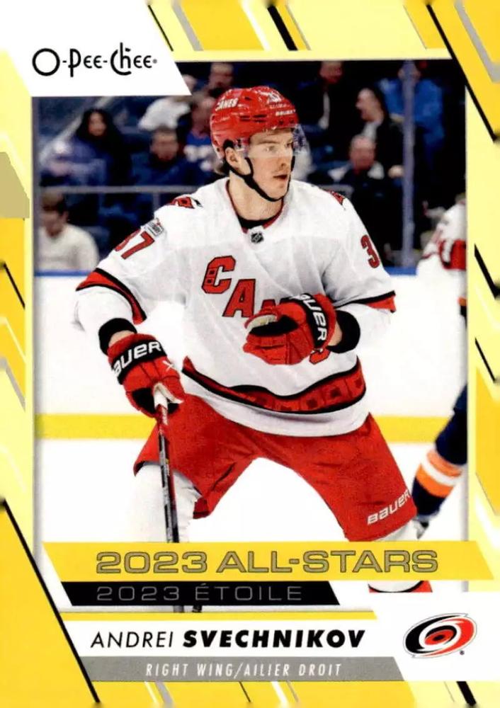 Andrei Svechnikov #508 Carolina Hurricanes | 2023-24 O-Pee-Chee Yellow Border