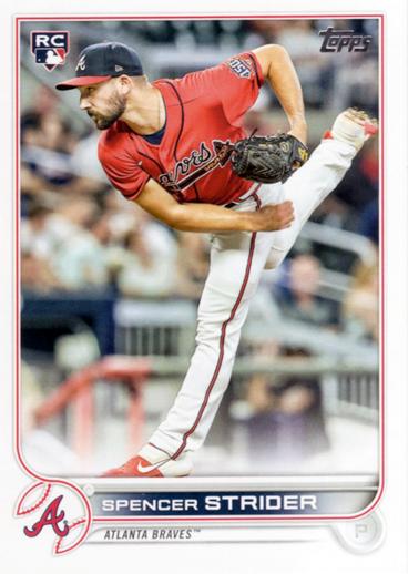 Spencer Strider #509 Atlanta Braves (Factory set, white outline around RC logo) | 2022 Topps