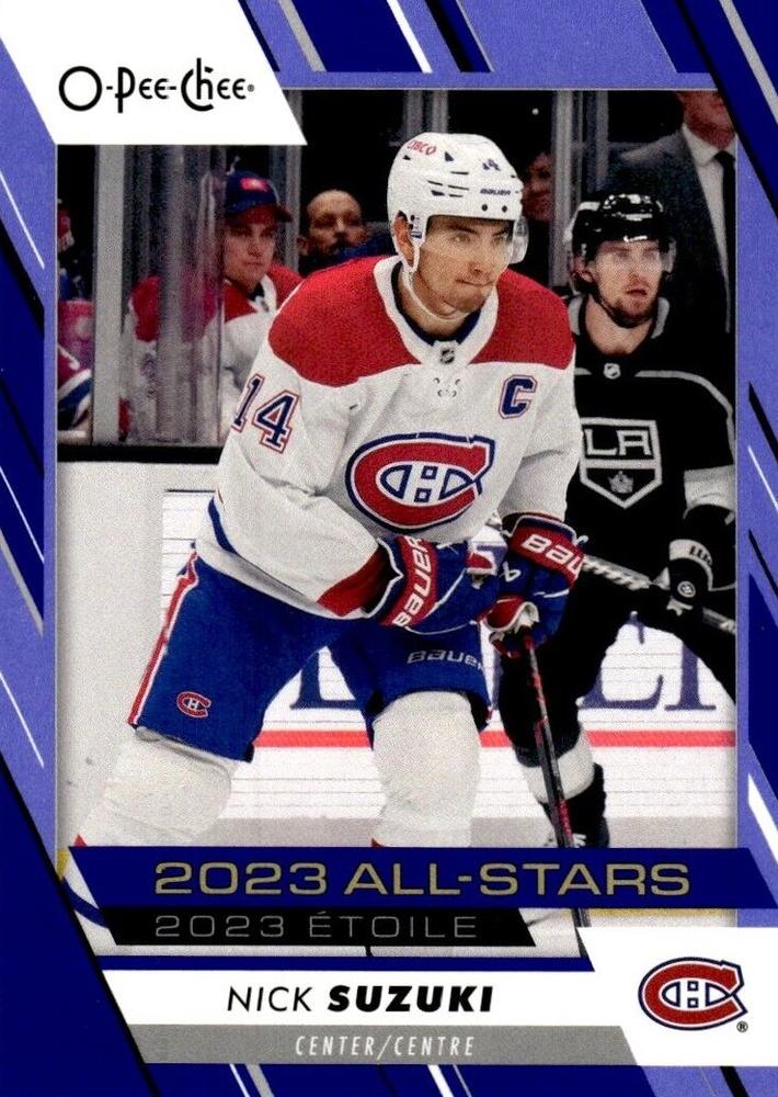 Nick Suzuki #509 Montreal Canadiens | 2023-24 O-Pee-Chee Blue Border