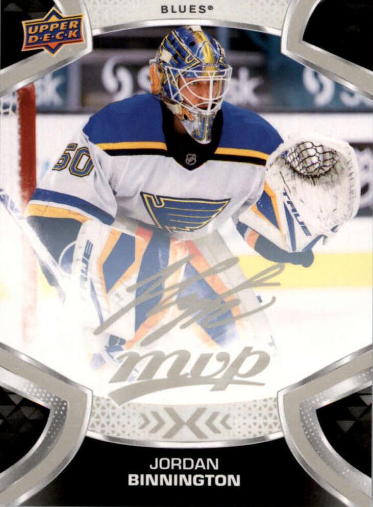 Jordan Binnington #50 St. Louis Blues | 2021-22 Upper Deck MVP Silver Script