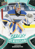 Jordan Binnington #50 St. Louis Blues | 2021-22 Upper Deck MVP Ice Battles