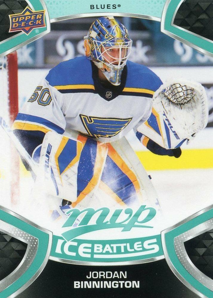 Jordan Binnington #50 St. Louis Blues | 2021-22 Upper Deck MVP Ice Battles