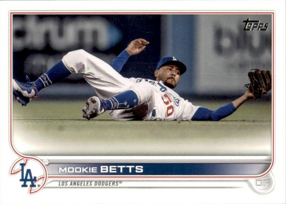Mookie Betts #50 Los Angeles Dodgers (Diving) | 2022 Topps