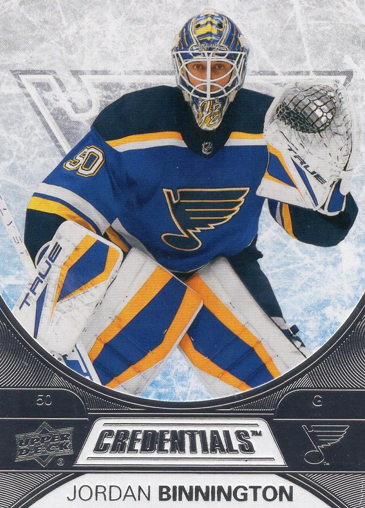 Jordan Binnington #50 St. Louis Blues | 2021-22 Upper Deck Credentials
