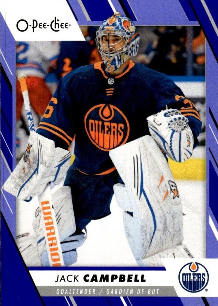Jack Campbell #50 Edmonton Oilers | 2023-24 O-Pee-Chee Blue Border