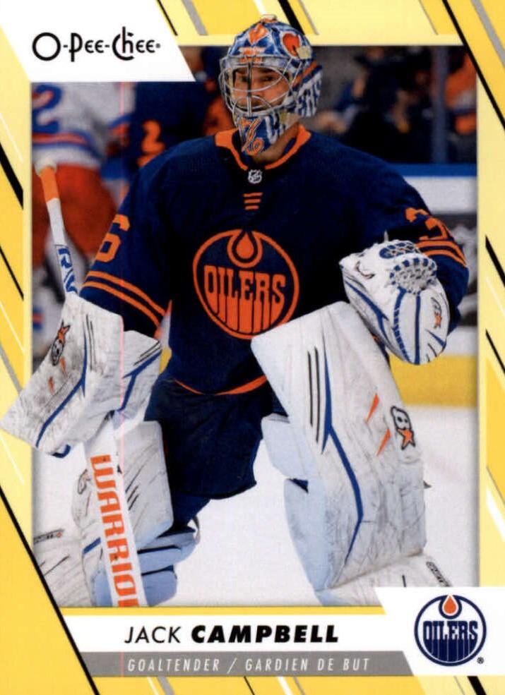 Jack Campbell #50 Edmonton Oilers | 2023-24 O-Pee-Chee Yellow Border