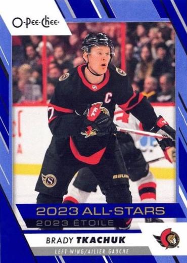 Brady Tkachuk #510 Ottawa Senators | 2023-24 O-Pee-Chee Blue Border