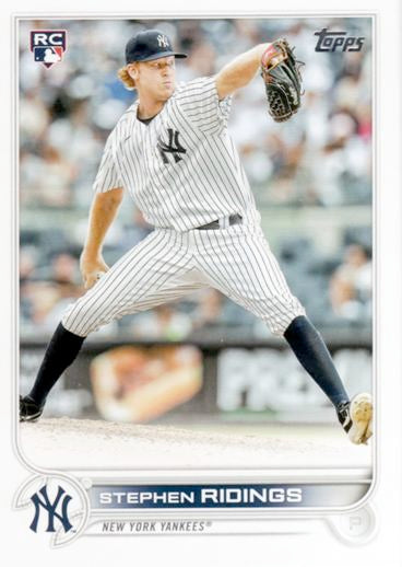 Stephen Ridings #516 New York Yankees (Factory set, white outline around RC logo) | 2022 Topps