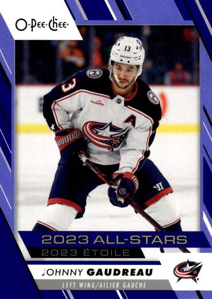 Johnny Gaudreau #516 Columbus Blue Jackets | 2023-24 O-Pee-Chee Blue Border