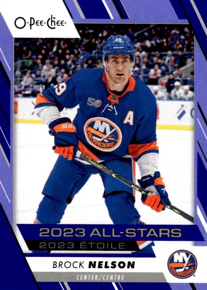 Brock Nelson #518 New York Islanders | 2023-24 O-Pee-Chee Blue Border
