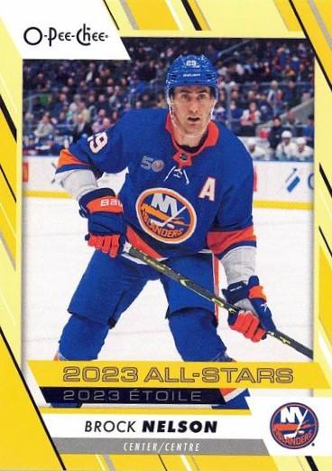 Brock Nelson #518 New York Islanders | 2023-24 O-Pee-Chee Yellow Border