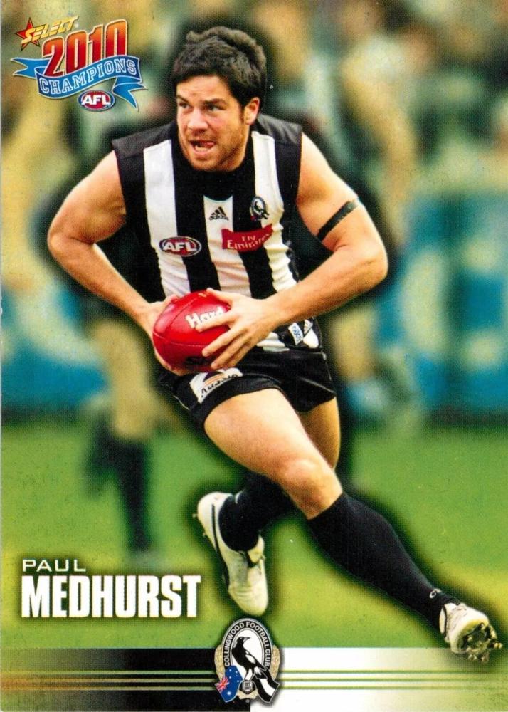 Paul Medhurst #51 Collingwood Magpies | 2010 Select AFL Champions