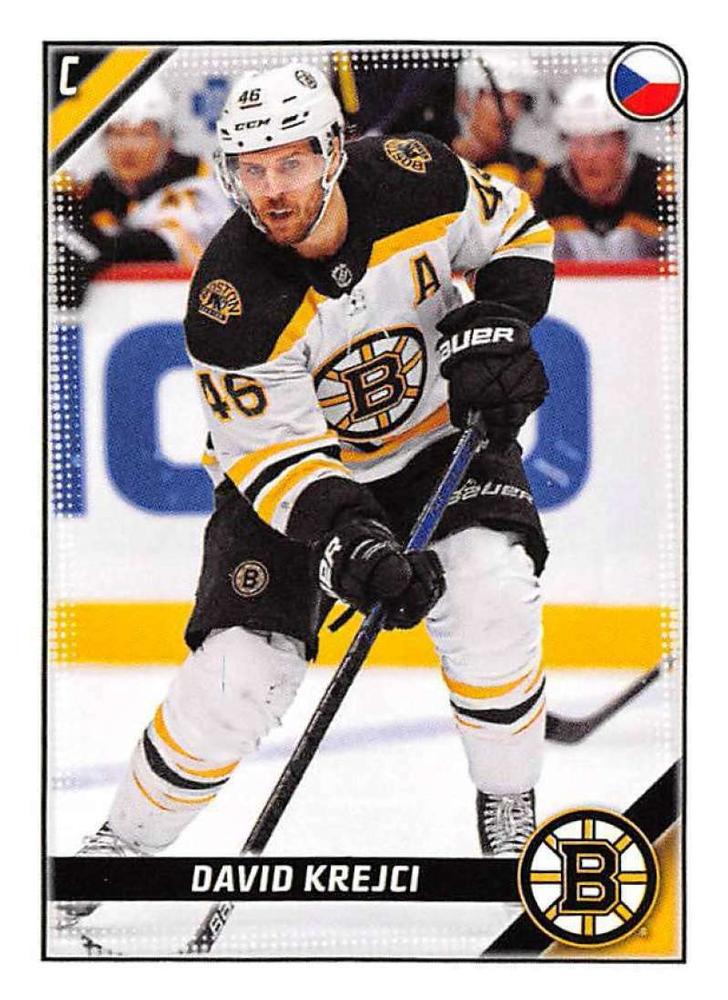 David Krejci #51 Boston Bruins | 2019-20 Topps NHL Sticker Collection