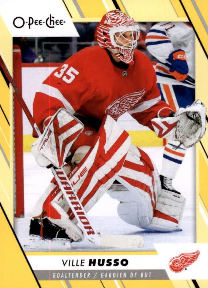 Ville Husso #51 Detroit Red Wings | 2023-24 O-Pee-Chee Yellow Border