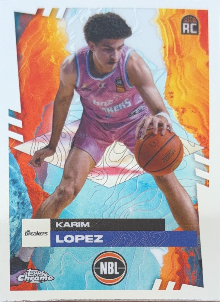 Karim Lopez #51 New Zealand Breakers | 2024-25 Topps Chrome NBL (front)