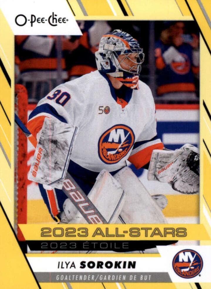 Ilya Sorokin #520 New York Islanders | 2023-24 O-Pee-Chee Yellow Border