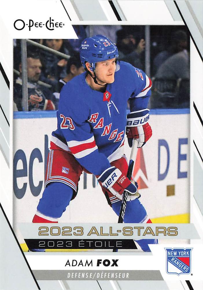 Adam Fox #521 New York Rangers | 2023-24 O-Pee-Chee Hockey