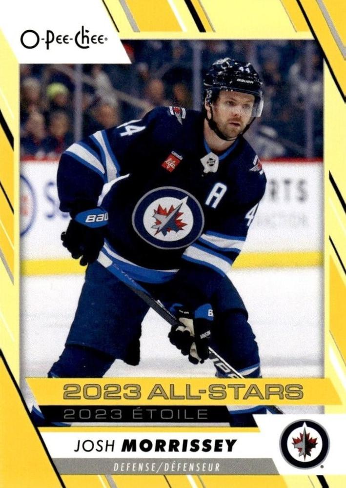 Josh Morrissey #522 Winnipeg Jets | 2023-24 O-Pee-Chee Yellow Border