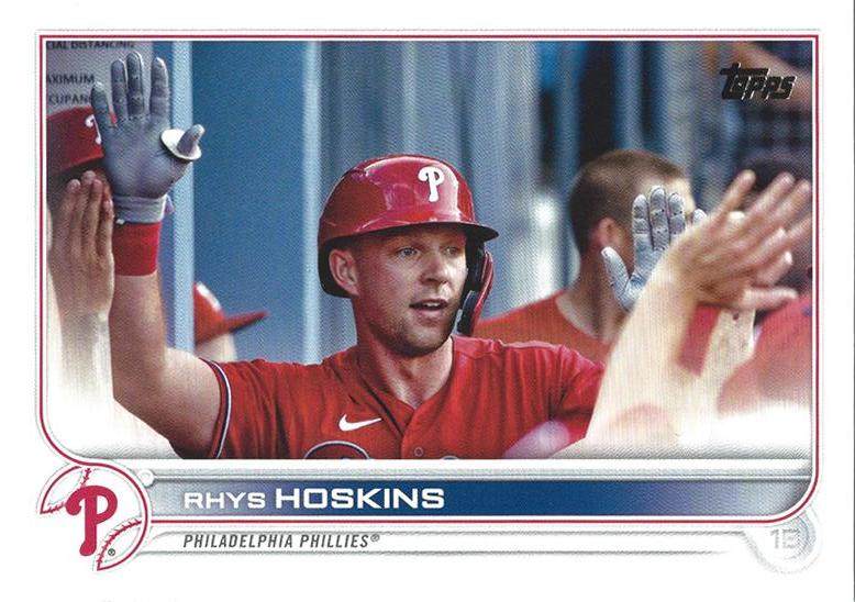 Rhys Hoskins #523 Philadelphia Phillies (High-fiving) | 2022 Topps