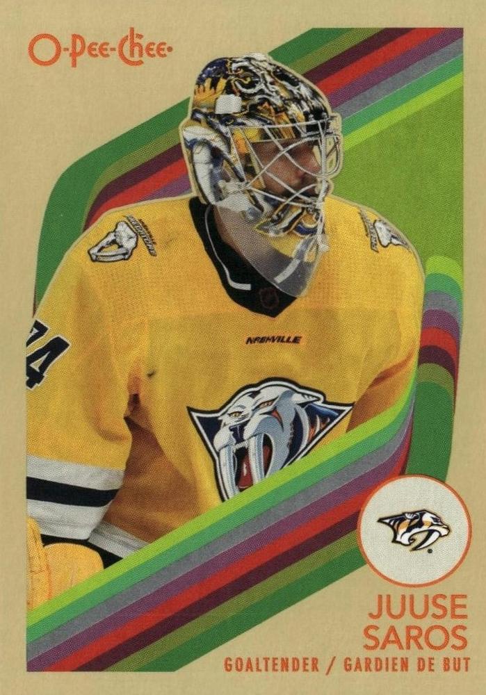 Juuse Saros #524 Nashville Predators | 2023-24 O-Pee-Chee Retro