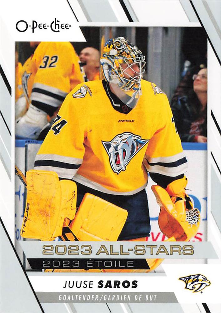 Juuse Saros #524 Nashville Predators | 2023-24 O-Pee-Chee Hockey