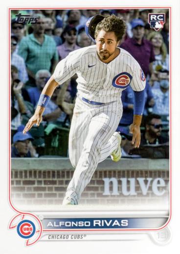 Alfonso Rivas #526 Chicago Cubs (Factory set, white outline around RC logo) | 2022 Topps