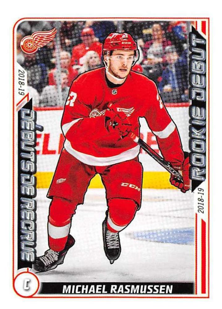 Michael Rasmussen #529 Detroit Red Wings | 2019-20 Topps NHL Sticker Collection
