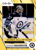 Connor Hellebuyck #529 Winnipeg Jets | 2023-24 O-Pee-Chee Yellow Border
