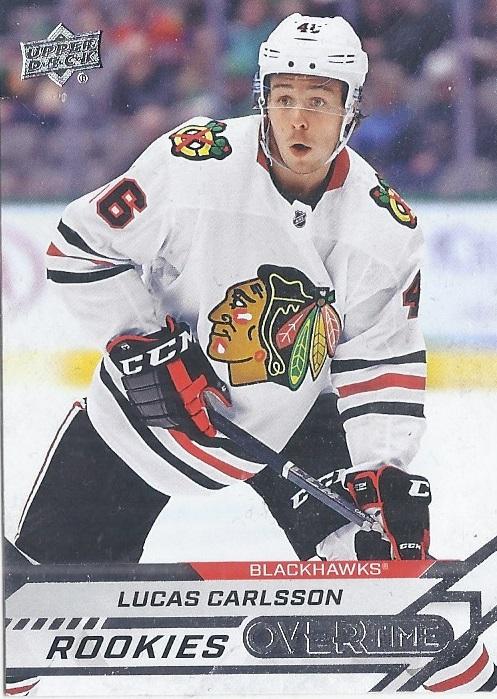 Lucas Carlsson #52 Chicago Blackhawks | 2020-21 Upper Deck Overtime