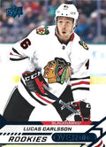 Lucas Carlsson #52 Chicago Blackhawks | 2020-21 Upper Deck Overtime Blue Foil