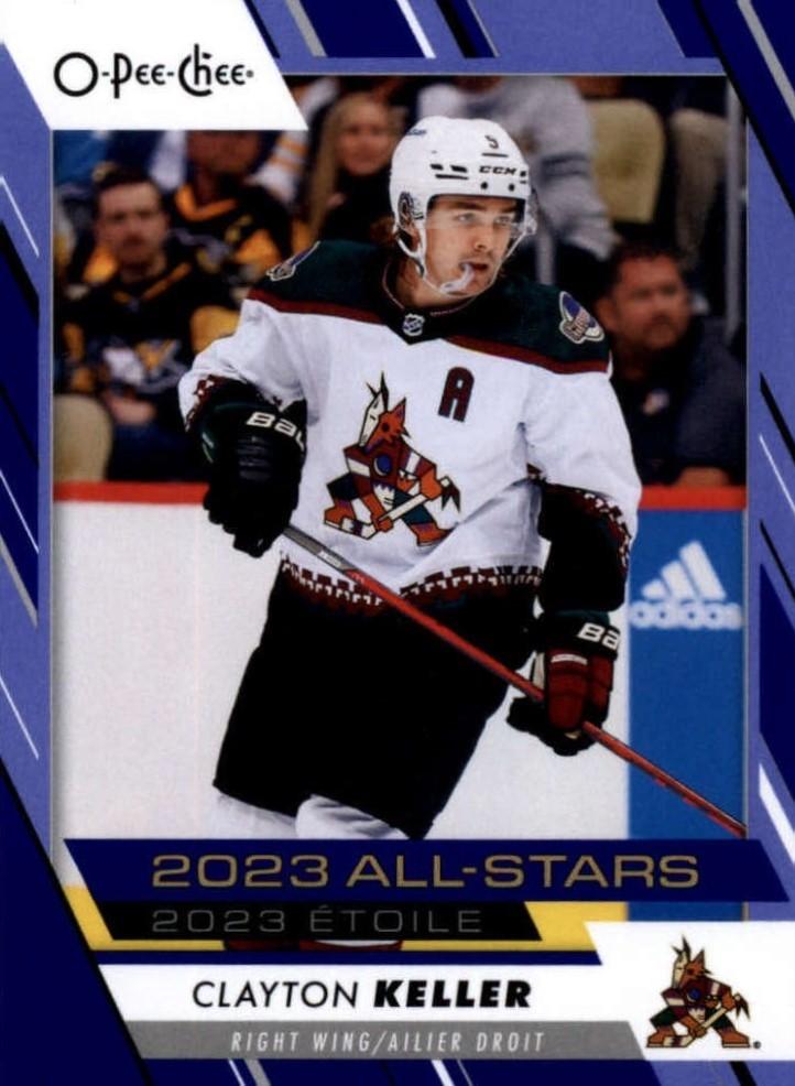 Clayton Keller #530 Arizona Coyotes | 2023-24 O-Pee-Chee Blue Border