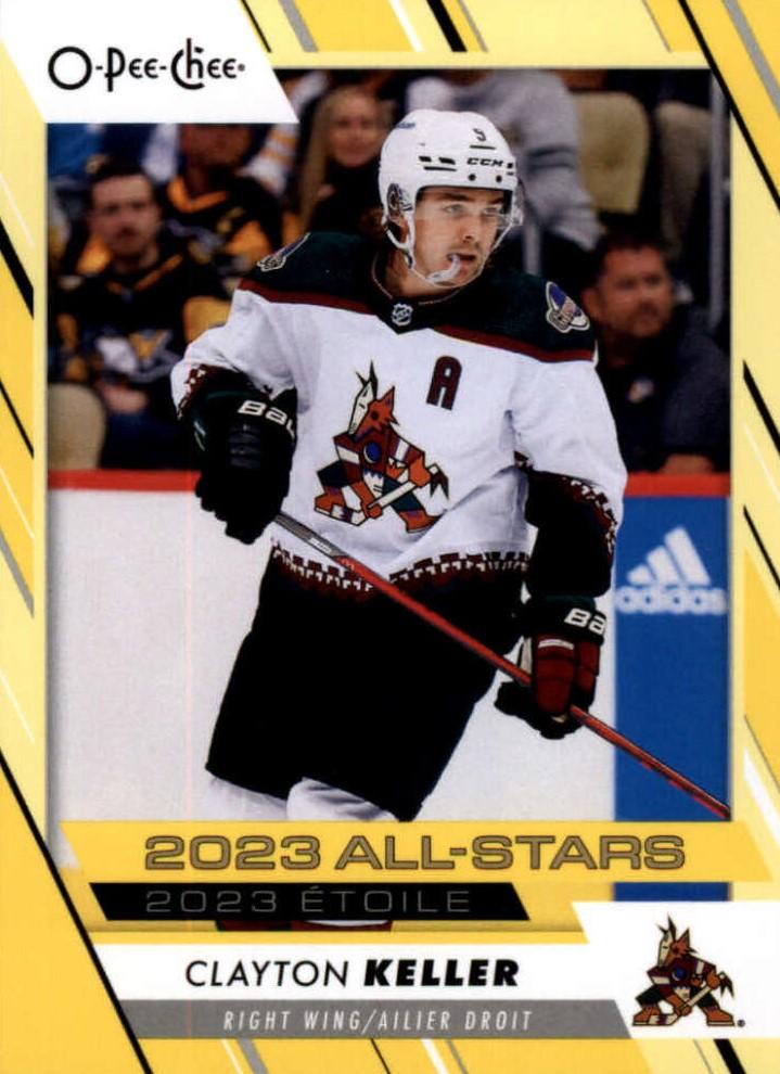 Clayton Keller #530 Arizona Coyotes | 2023-24 O-Pee-Chee Yellow Border