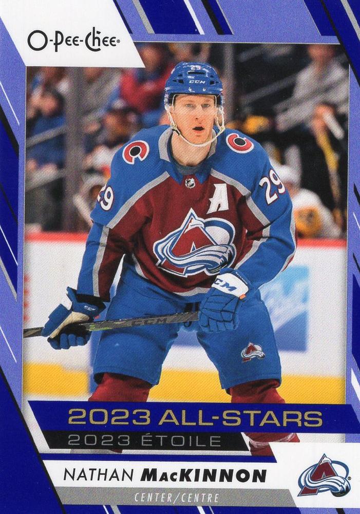 Nathan MacKinnon #531 Colorado Avalanche | 2023-24 O-Pee-Chee Blue Border