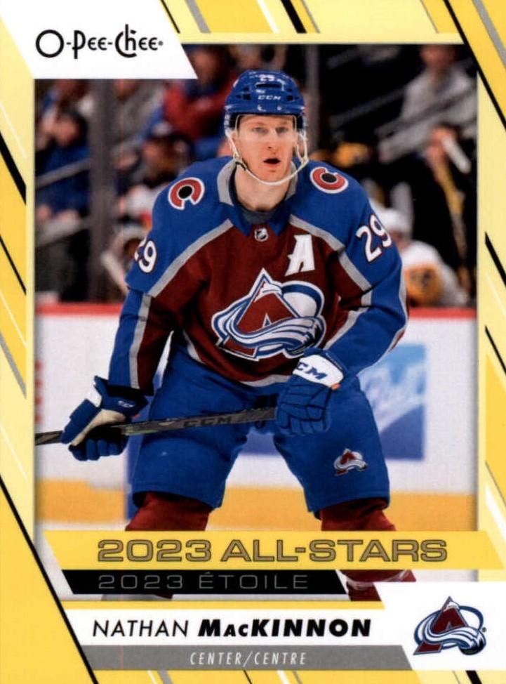 Nathan MacKinnon #531 Colorado Avalanche | 2023-24 O-Pee-Chee Yellow Border
