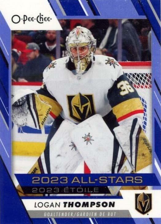 Logan Thompson #533 Vegas Golden Knights | 2023-24 O-Pee-Chee Blue Border